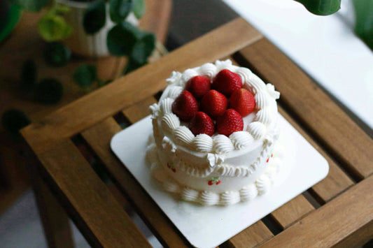 Valentine's Day Strawberry Chiffon Cream Cake