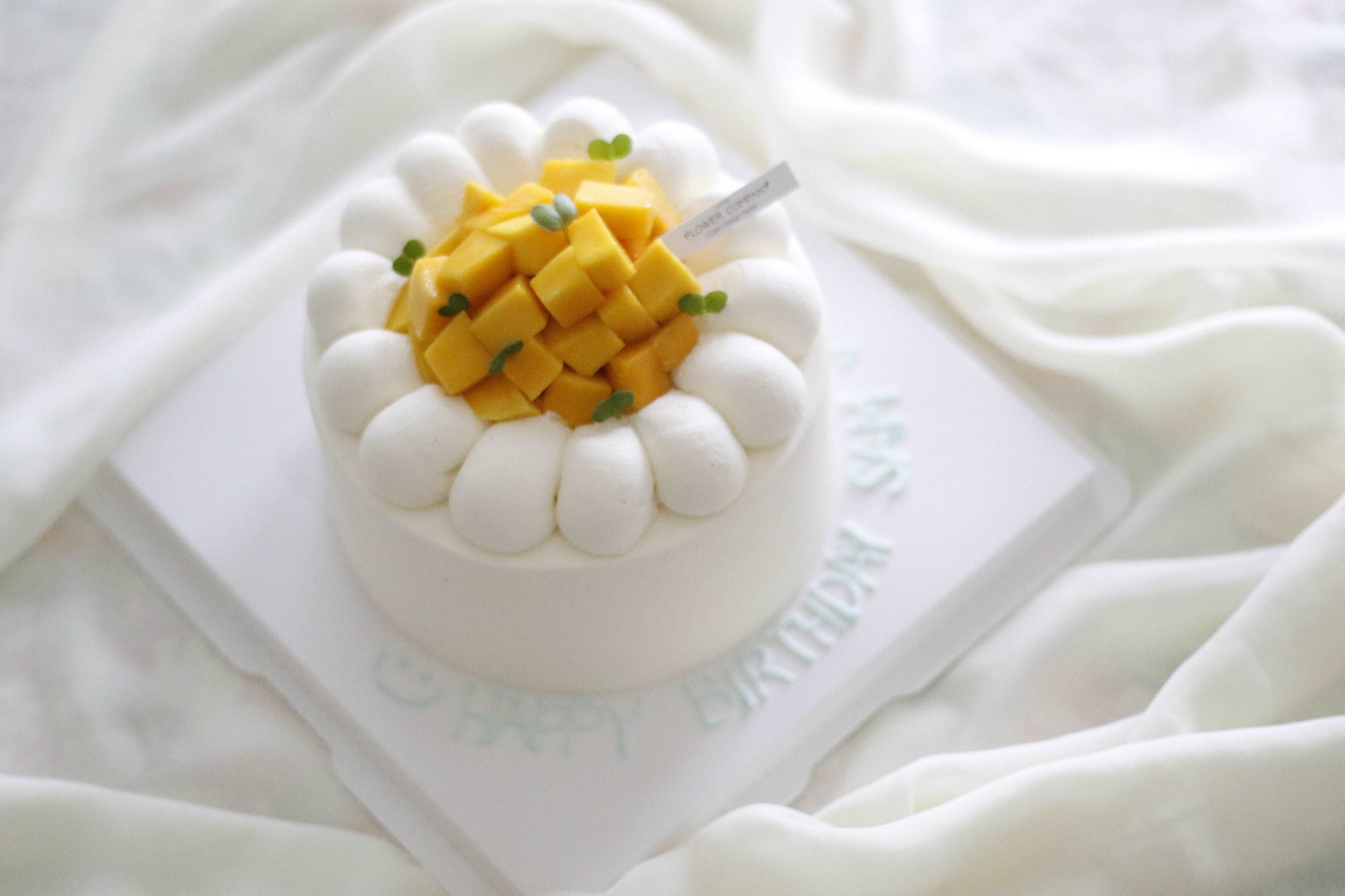 Fresh Mango Cloud chiffon cream cake