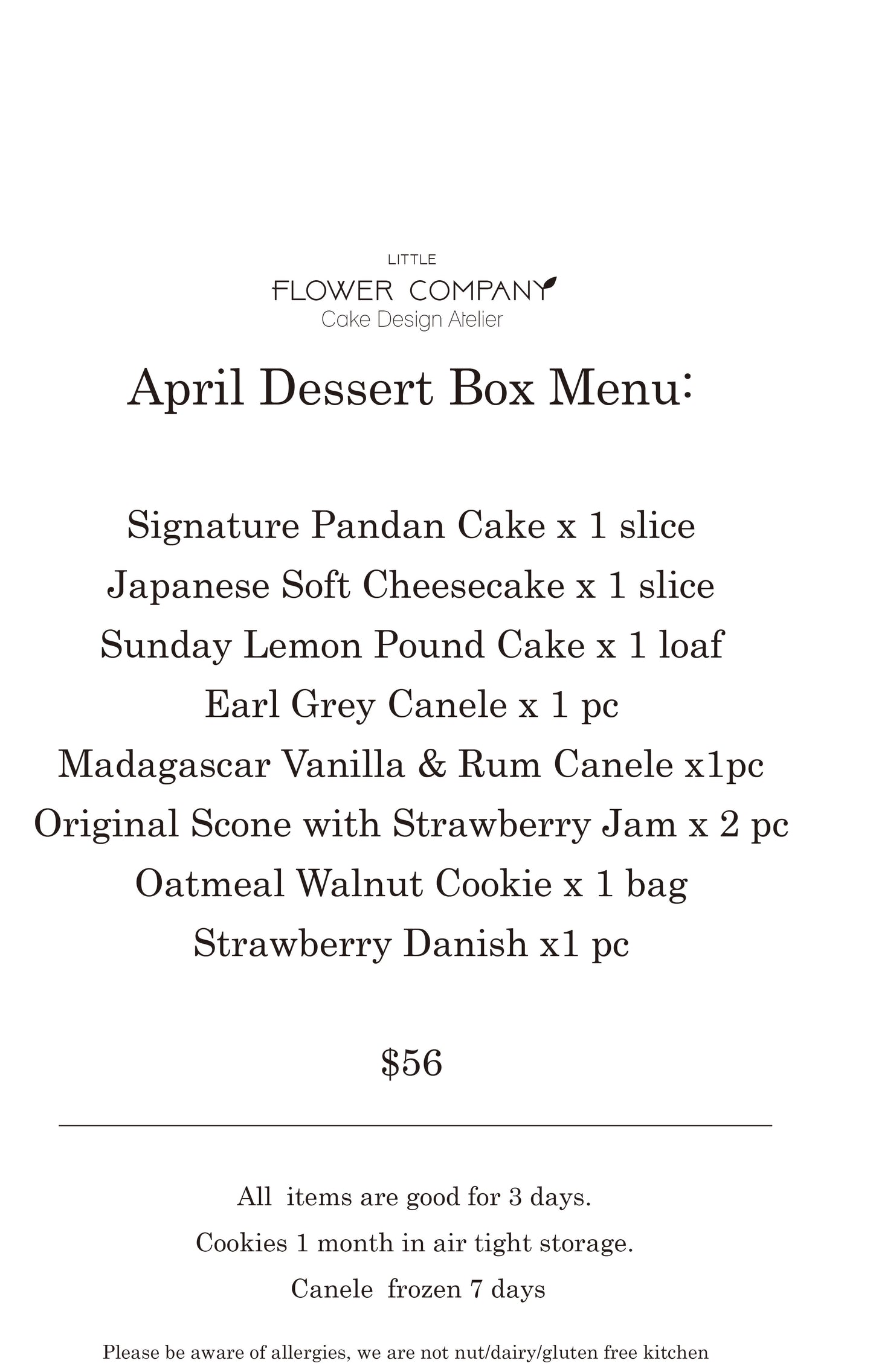 Monthly Dessert Box APRIL